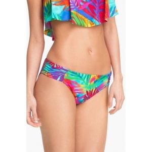 NWT LA BLANCA Rainbow Palm Bikini Bottoms #120